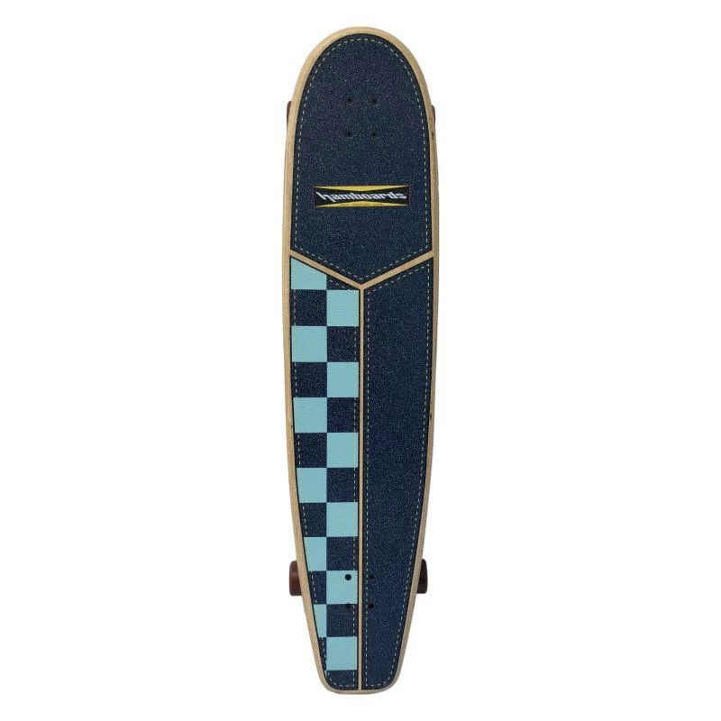 Hamboards Huntington Hop Carving 45" Navy Light Blue Checkers Surf Skate Complete 3 Hamboards Huntington Hop Carving 45" Navy Light Blue Checkers Surf Skate Complete